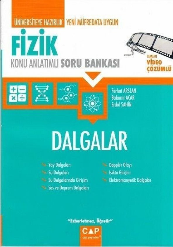 Çap Yayınları Fizik Dalgalar Konu Anlatımlı Soru Bankası ürün görseli 1