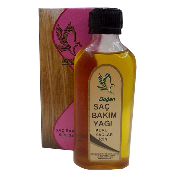 Doğan Bitkisel Yağ Kuru Saçlara Cam Şişe 100 ML - Resim 4