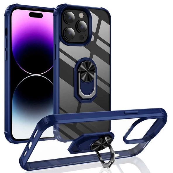 iPhone 14 Pro Max Kılıf Mola Kenar Köşe ve Yüzük Kısımları Renkli ürün görseli 1