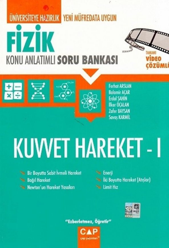 Çap Yayınları Kuvvet Hareket 1 Konu Anlatımlı Soru Bankası ürün görseli 1