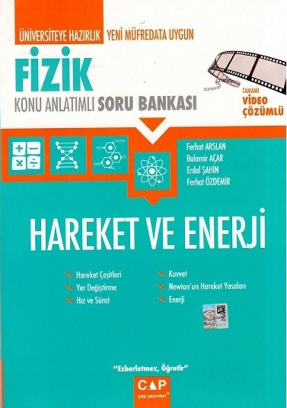 Çap Yayınları Fizik Hareket ve Enerji Konu Anlatımlı Soru Bankası ürün görseli 1