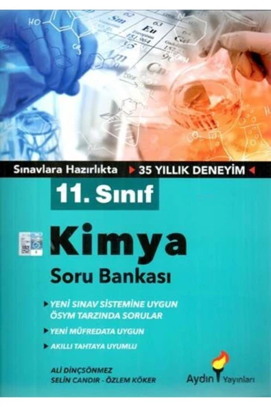 11. Sınıf Kimya Tamamı Video Çözümlü Soru Bankası Aydın Yayınları ürün görseli 1