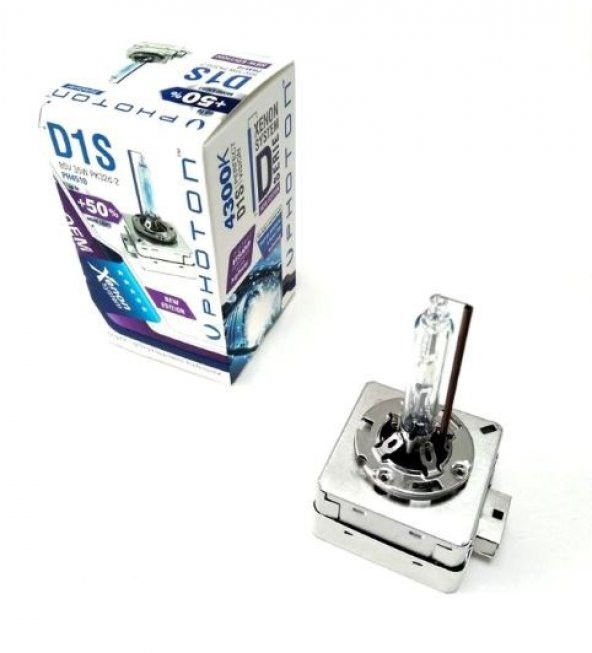 PHOTON D1S 4300K XENON AMPÜL +50 FAZLA IŞIK (2 ADET) ürün görseli 1