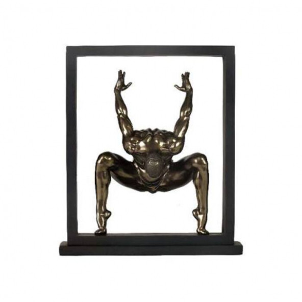 VERONESE BİBLOLAR › Wise Body-CERCEVELI CIPLAK ADAM-26,5*22,5*6,5 CM. ürün görseli 1