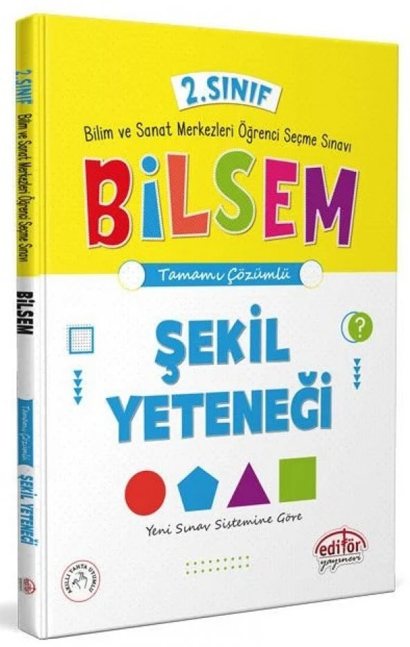 Editör Yayınları 2. Sınıf Bilsem Şekil Yeteneği Tamamı Çözümlü ürün görseli 1
