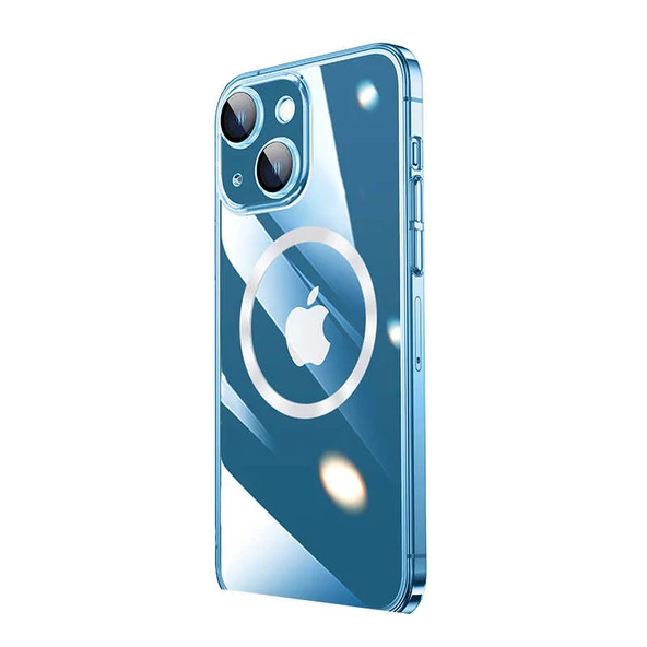 iPhone 14 Plus Kılıf Wireless Şarj Özellikli Riksos Magsafe - Resim 2