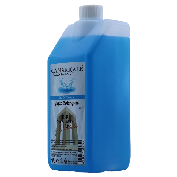 Aqua (OKYANUS) Kolonyası - 1 Litre -(BİDON) Korumalı Kapak - Yeni Model ürün görseli 1