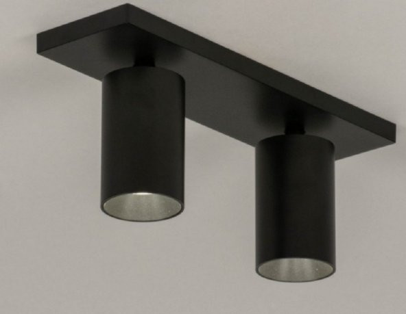 MYLİGHTS  İKİLİ LED AVİZE LED SPOT LED ARMATÜR MAT SİYAH ürün görseli 1