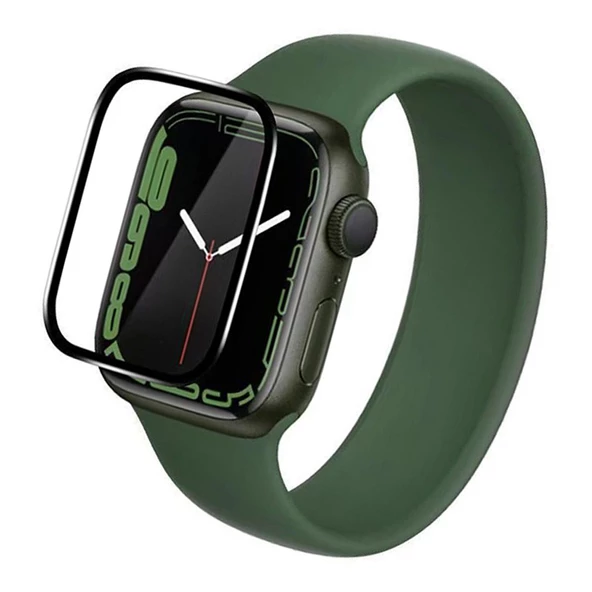 Bufalo Apple Watch 41mm Ekran Koruyucu 3D Kavisli PMMA Nano Siyah Çerçeve ürün görseli 1