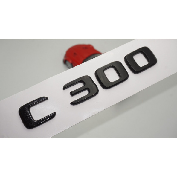 C 300 Bagaj Parlak Siyah ABS 3M 3D Yazı Logo ürün görseli 1