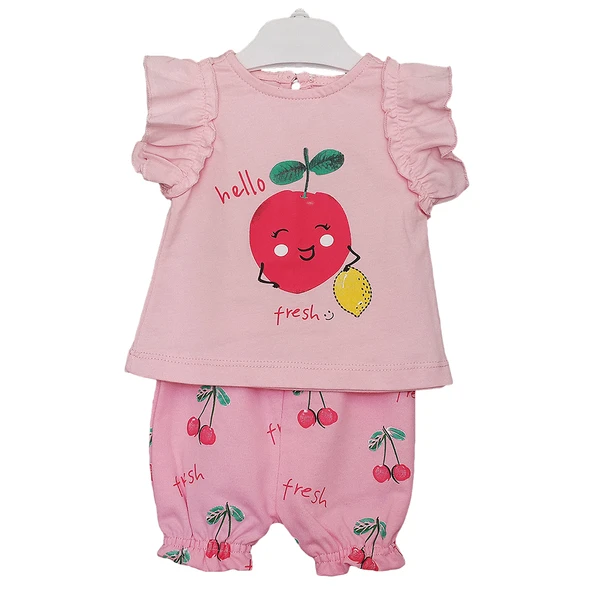 Caramell Bebek Takımı - 2 li - TKK7048 - Fresh - Pembe ürün görseli 1