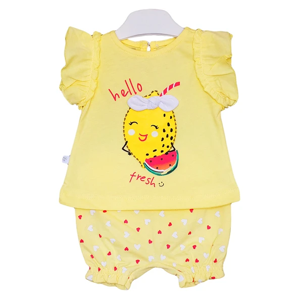 Caramell Bebek Takımı - 2 li - TKK7045 - Fresh - Sarı ürün görseli 1