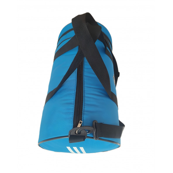 SEVBAGS 600 DENYE ÇİZGİLİ SİLİNDİR SPOR SEYAHAT ÇANTASI ürün görseli 1