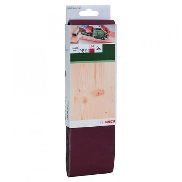 Bosch Tank Zımpara 75x533 MM 150 Kum 2.609.256.220 3lü ürün görseli 1