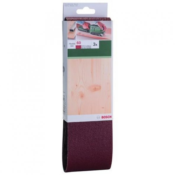 Bosch Tank Zımpara 75x533 MM 60 Kum 2.609.256.217 3lü ürün görseli 1