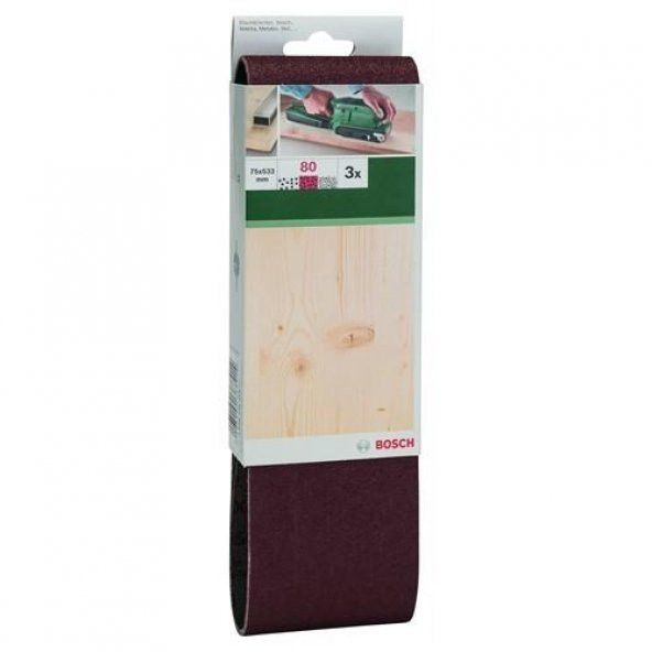Bosch Tank Zımpara 75x533 MM 80 Kum 2.609.256.218 3lü ürün görseli 1