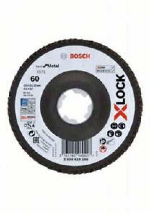 Bosch X-Lock 115 MM Zımpara 60 Kum 2.608.619.198 ürün görseli 1