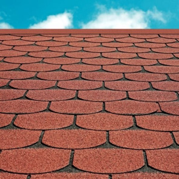 Çukurova Şıngıl (Shingle) Petek Model Kırmızı 2.61 M2 ürün görseli 1