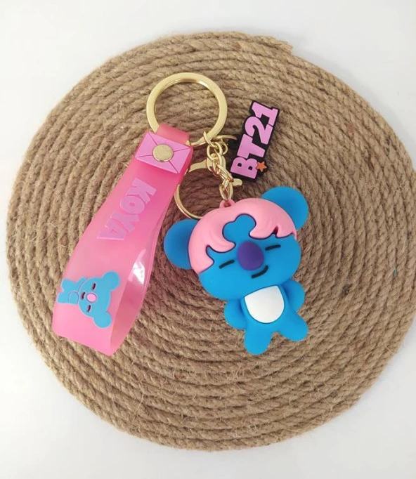 BTS Koya 3 Boyutlu Silikon Anahtarlık Çanta Süsü Oyuncak Aksesuar ürün görseli 1