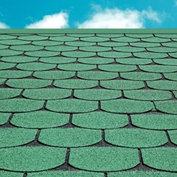 Çukurova Şıngıl (Shingle) Petek Model Yeşil 2.61 M2 ürün görseli 1
