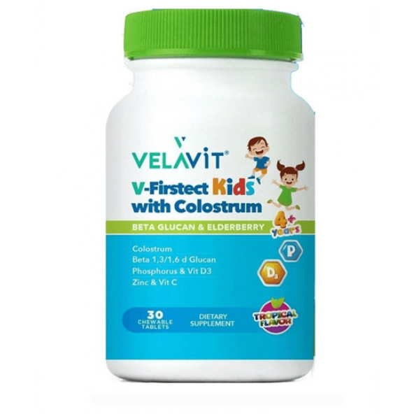 Velavit V-Firstect Kids with Colostrum 30 Tablet ürün görseli 1
