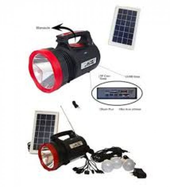 EVERTON RT-906 Güneş Enerjili Solar Aydınlatma Radyolu Set ürün görseli 1
