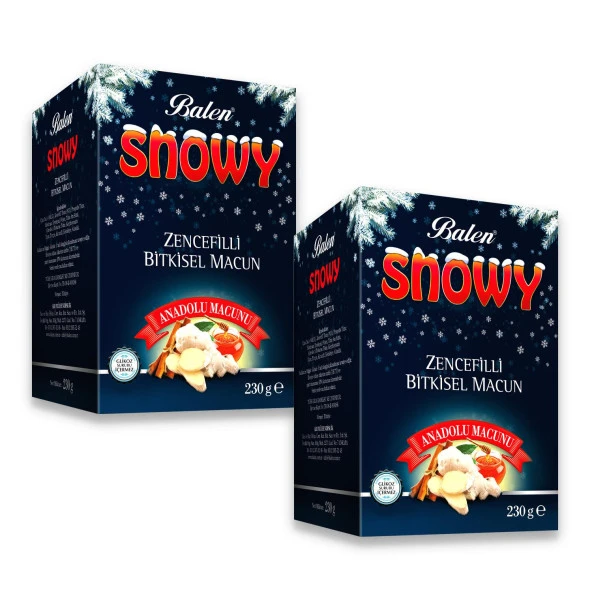 Balen SNOWY Zencefilli Anadolu Kış Macunu 230 gr x 2 Adet ürün görseli 1