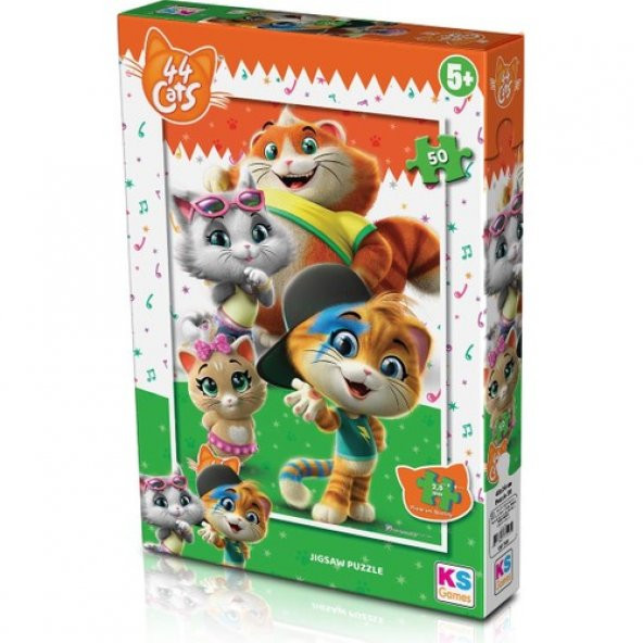 KS Games 50 Parça Puzzle 44 Cats Lisanslı Ürün ürün görseli 1