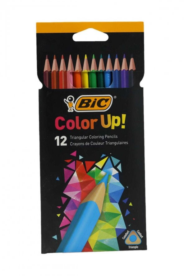 Bic Color Up Üçgen Kuru Boya 12 Renk ürün görseli 1