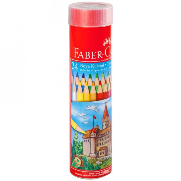 Faber-Castell Metal Tüpte Boya Kalemi 24 Renk Tam Boy ürün görseli 1
