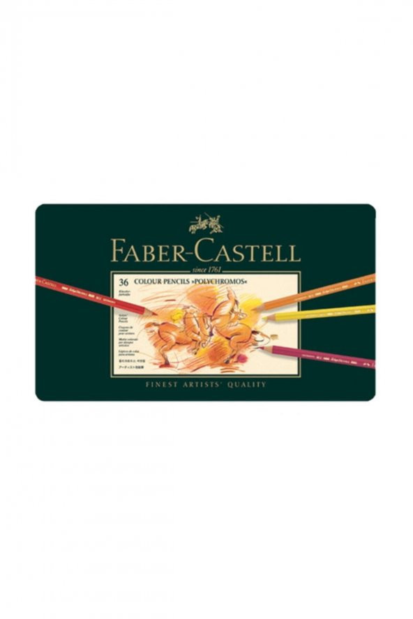 Faber-Castell Polychromos Boya Kalemi 36 Renk Metal Kutu ürün görseli 1