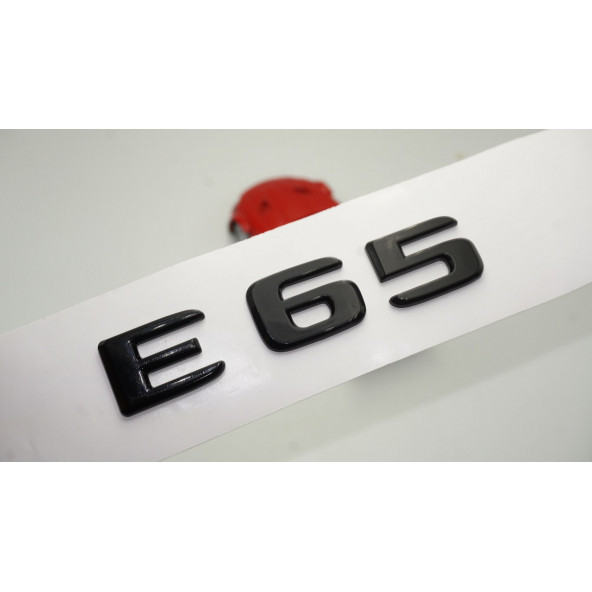 E 65 Bagaj Parlak Siyah ABS 3M 3D Yazı Logo ürün görseli 1