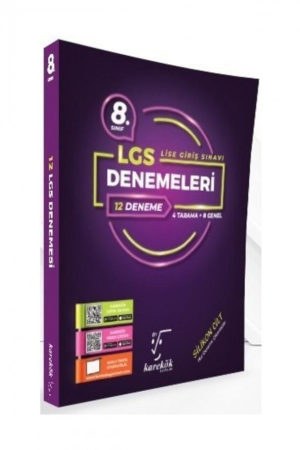 8. Sınıf LGS 12 Deneme Karekök Yayınları ürün görseli 1