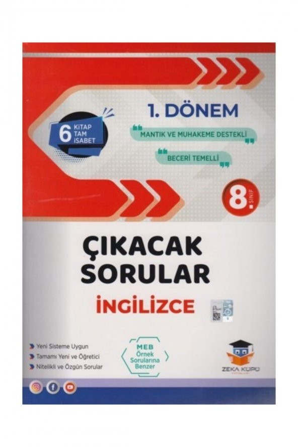 8. Sınıf LGS 1. Dönem İngilizce Çıkacak Sorular Zeka Küpü Yayınları ürün görseli 1