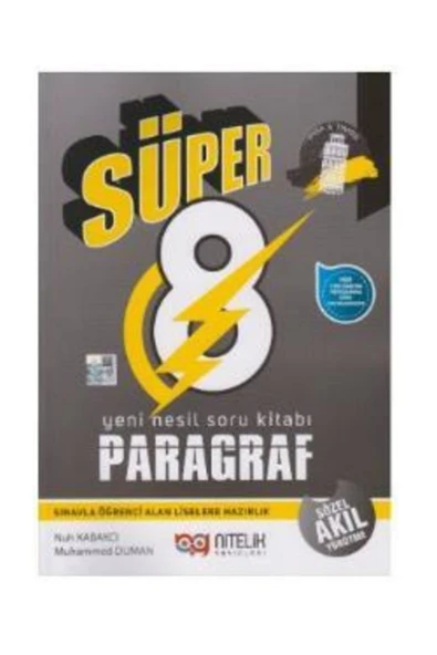 8. Sınıf Lgs Süper Paragraf Soru Kitabı 2021 ürün görseli 1