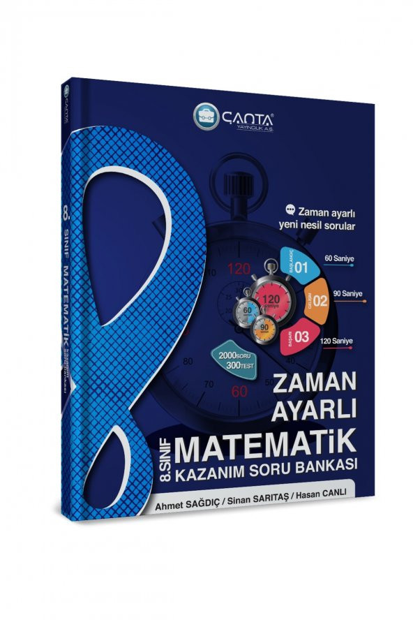 8.sınıf Matematik Zaman Ayarlı Kazanım Soru Bankası ürün görseli 1