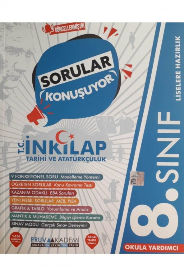 8.Sınıf TC İnkılap Tarihi ve Atatürkçülük Soru Bankası Pruva Akademi ürün görseli 1