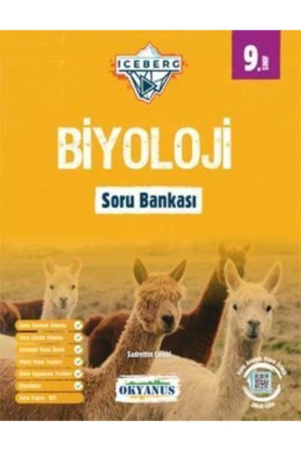 9.Sınıf Biyoloji Iceberg Soru Bankası Okyanus Yayınları ürün görseli 1