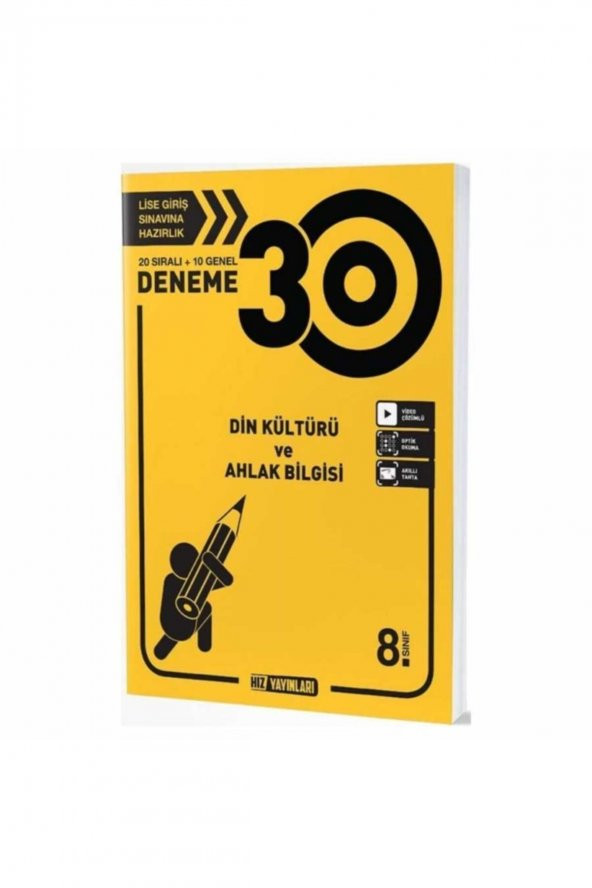 8. Sınıf Din Kültürü Ve Ahlak Bilgisi 30 Deneme Hız Yayınları ürün görseli 1