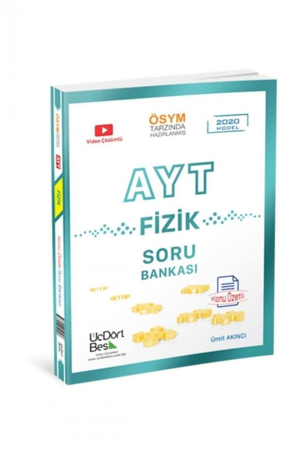AYT Fizik Soru Bankası Üç Dört Beş Yayınları ürün görseli 1