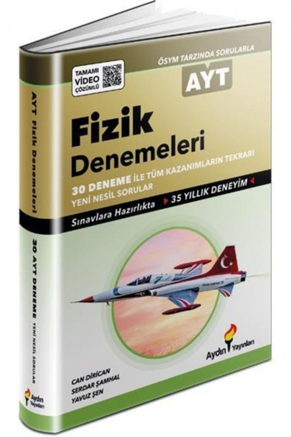 AYT Fizik 30 lu Denemeleri Aydın Yayınları ürün görseli 1