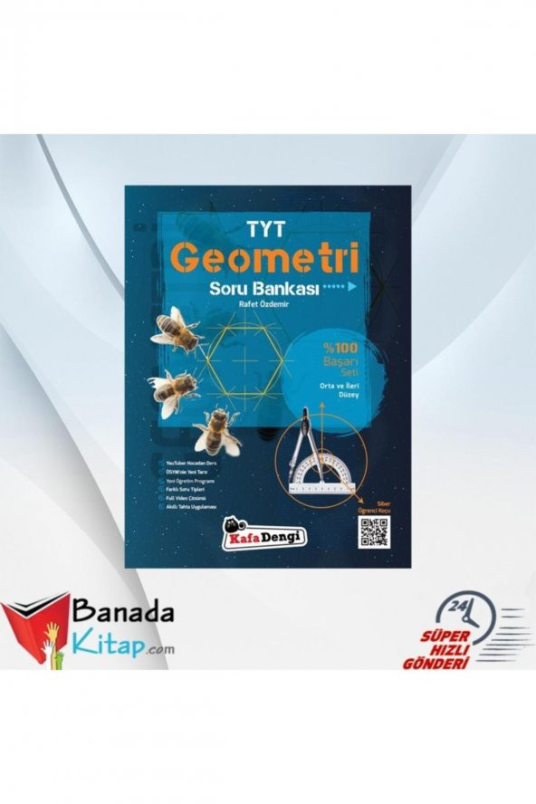 Kafa Dengi Yayınları TYT Geometri Soru Bankası Yeni Orta ve İleri Düzey ürün görseli 1