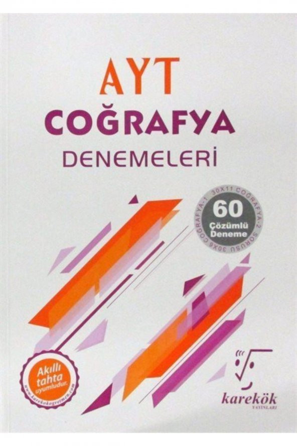 Karekök AYT Coğrafya 60lı Deneme Sınavı ürün görseli 1