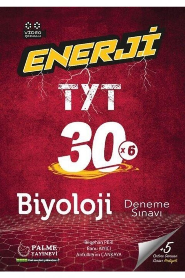 Tyt Biyoloji Enerji 30 Deneme Sınavı ürün görseli 1