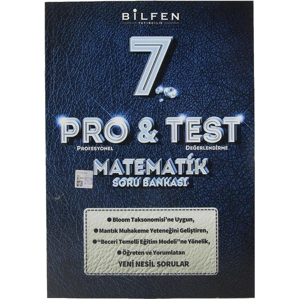 BİLFEN 7. SINIF PRO & TEST MATEMATİK SORU BANKASI 2020 ürün görseli 1