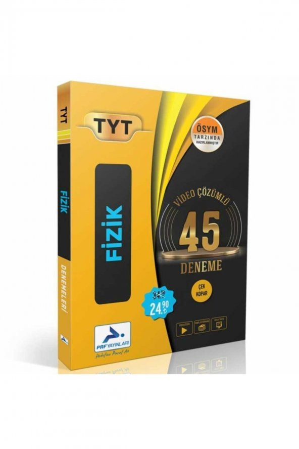 TYT Fizik Video Çözümlü 45 Deneme PRF Yayınları ürün görseli 1
