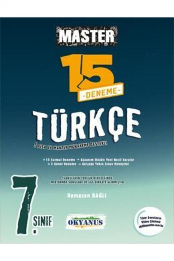 OKYANUS 7.SINIF MASTER TÜRKÇE 15 Lİ DENEME ürün görseli 1