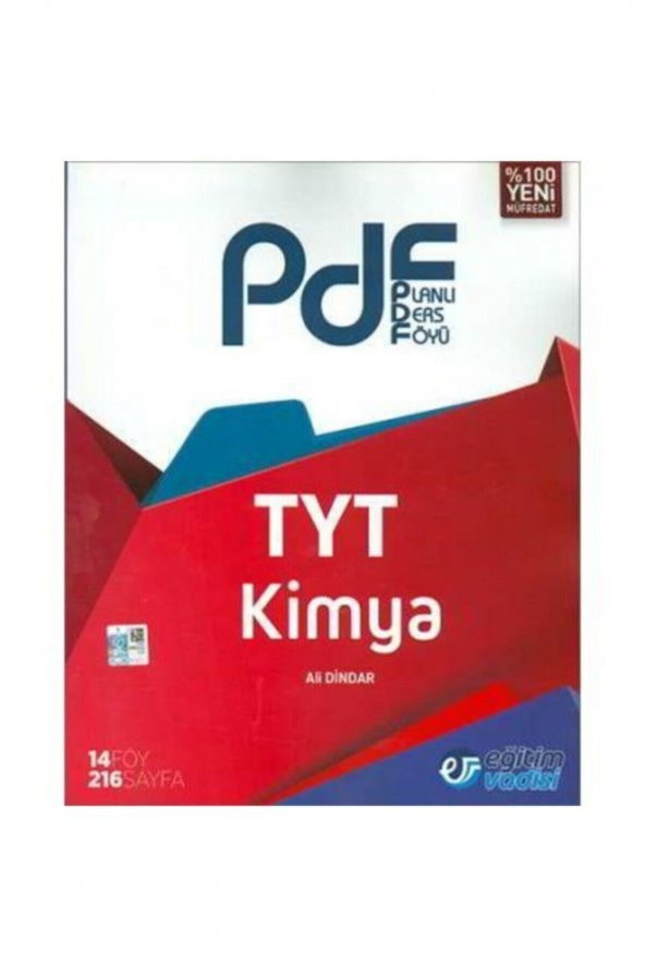 Tyt Kimya Pdf Planlı Ders Föyü Eğitim Vadisi ürün görseli 1