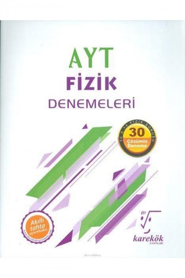 Karekök Yayıncılık Muhtelif Karekök AYT Fizik 30 Deneme ürün görseli 1