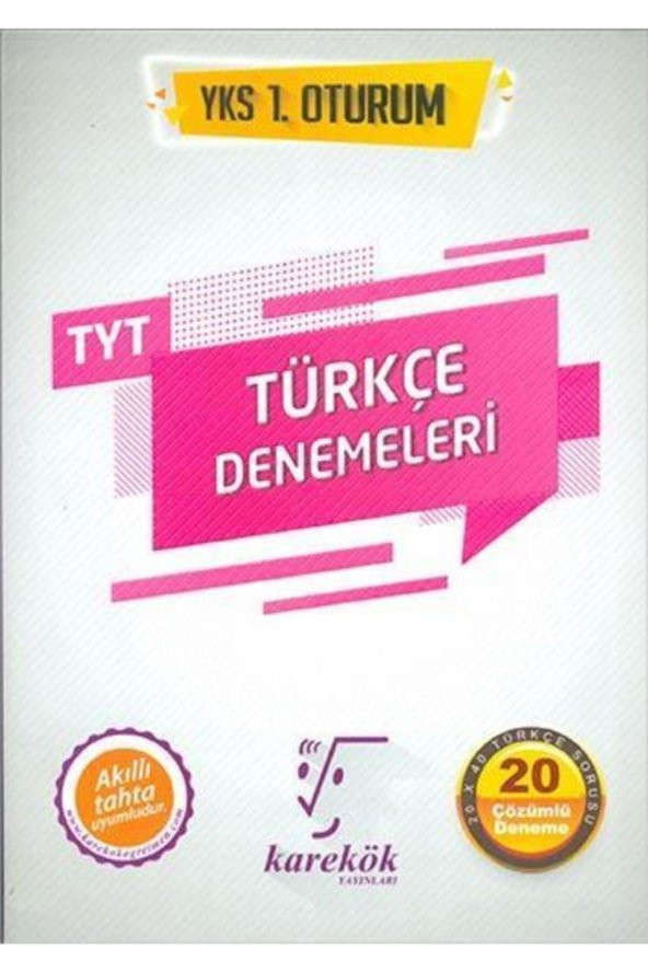 Karekök Yks Tyt Türkçe 20 Çözümlü Denemeleri 1. Oturum - Ebru Çaloğlu ürün görseli 1